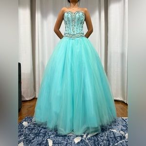 Mary’s Two-Piece Aqua Quinceañera Dress